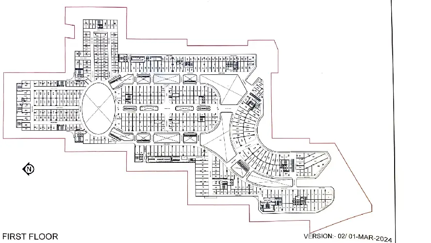 First floor layout of AIPL Joy-District