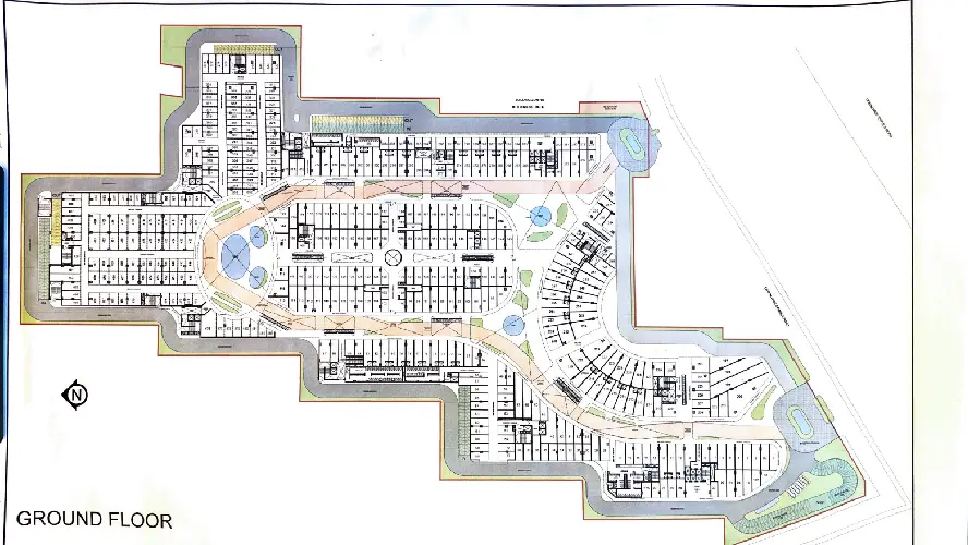 Ground floor layout of AIPL Joy-District