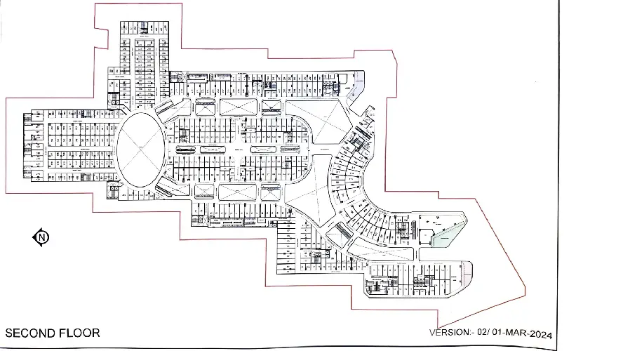 Second floor layout of AIPL Joy-District